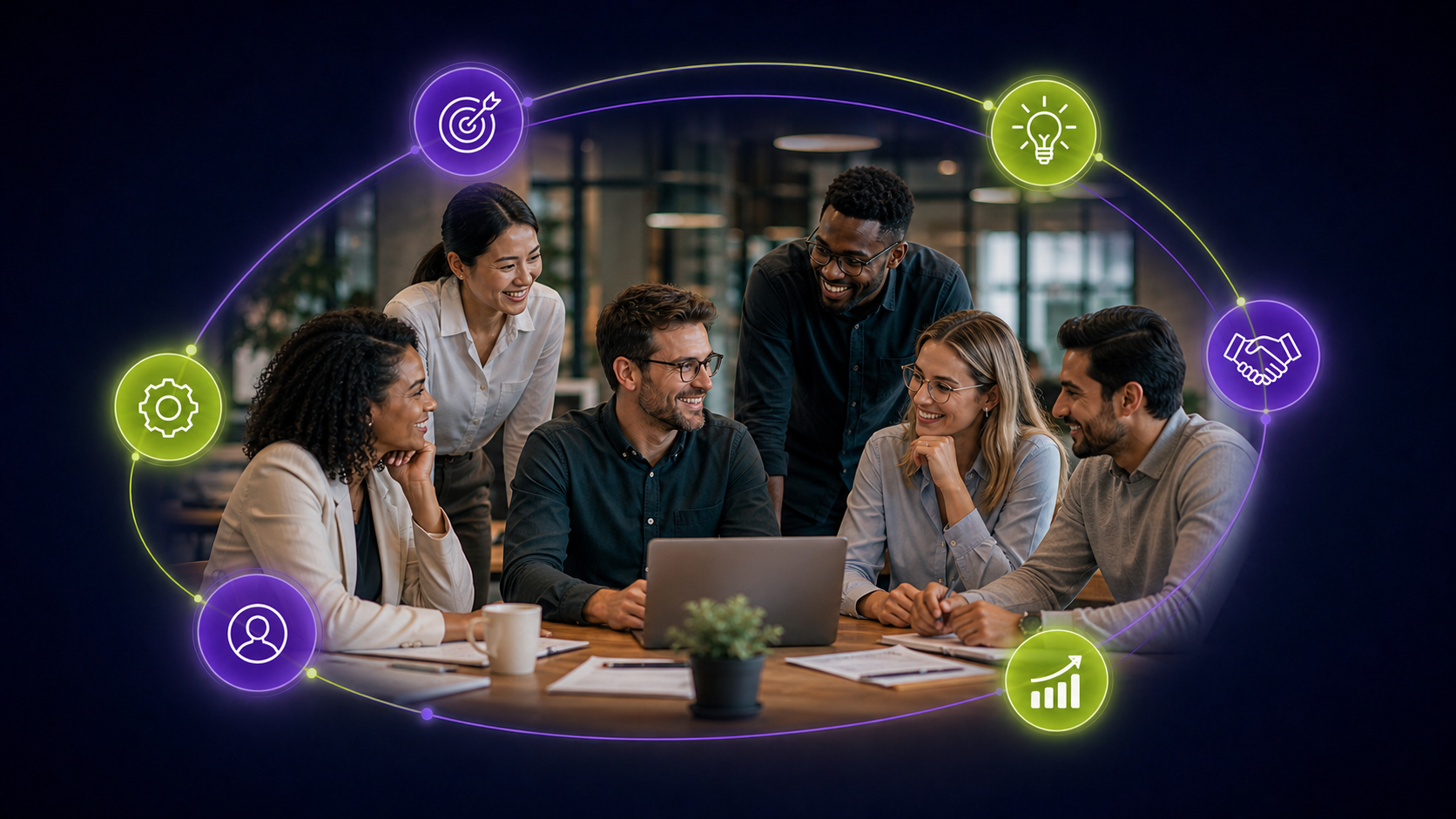 HR leader reviewing employee retention strategy dashboard with real-time engagement and turnover data, SideUp platform 2026