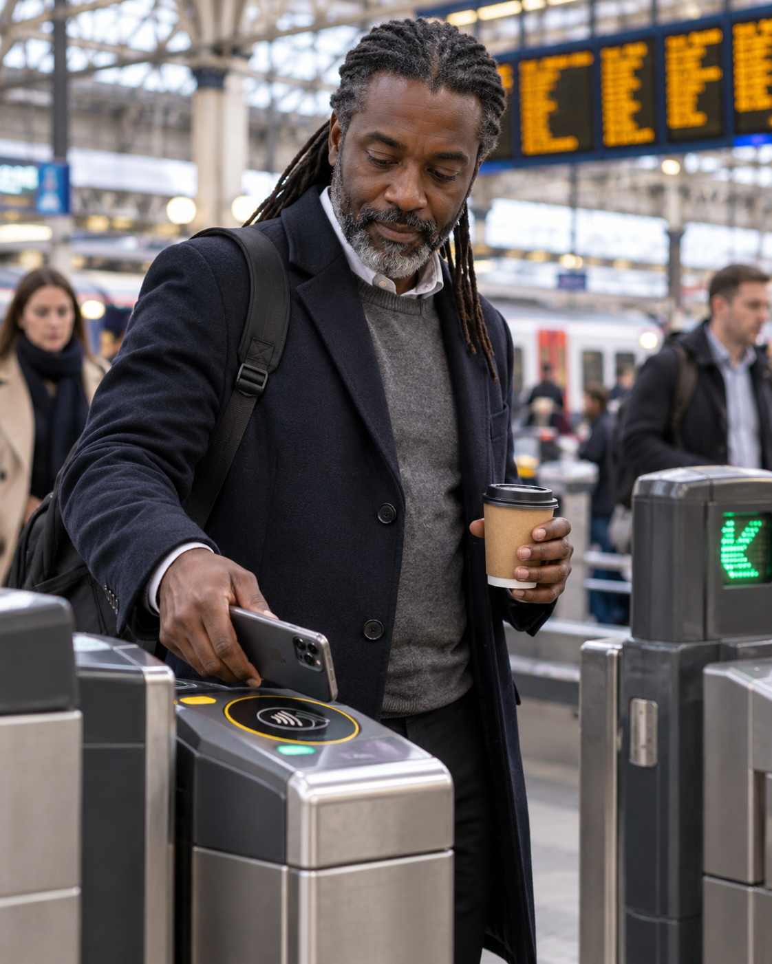 Illustrative portrait of a commuter supported by Commuter benefits